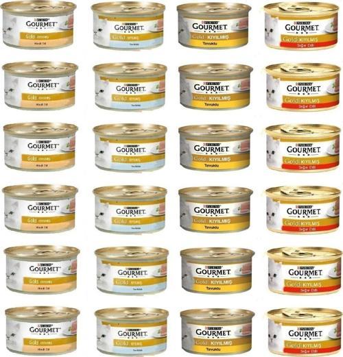 4 Çeşit Kıyılmış Karma Konserve 85 Gr. X 24 Adet