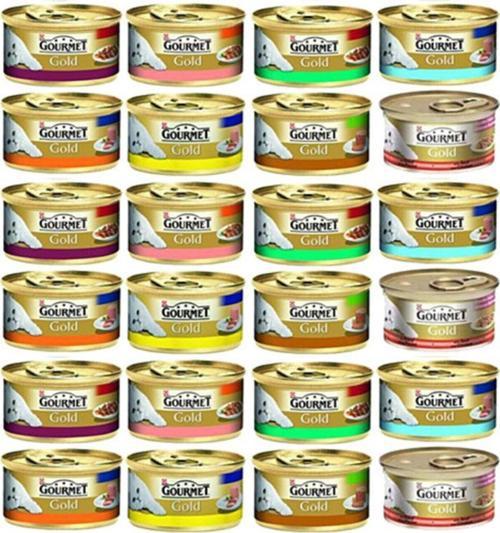 Gold Karışık Kedi Konserve Maması 85g X 12adet Ekonomik Paket