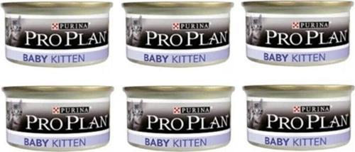Baby Kitten Yavru Kedi ve Emziren Anne Yaş Maması 85 gr X 6 Adet