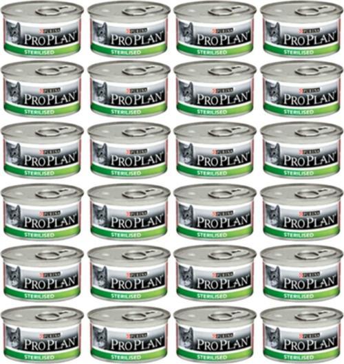 Sterilised Ton Balıklı Ve Somonlu Kısırlaştırılmış Yetişkin Kedi Maması Konserve 24x85 Gr