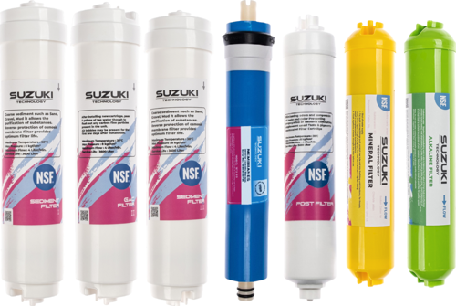 12 İnç Kapalı Kasa Su Arıtma Cihazı Tam Set (7 Filtre) Alkali Ve Mineral İlaveli