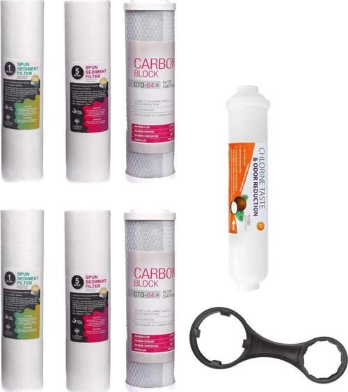 Açık Kasa Su Arıtma Cihazı Filtre Yıllık Filtre Seti