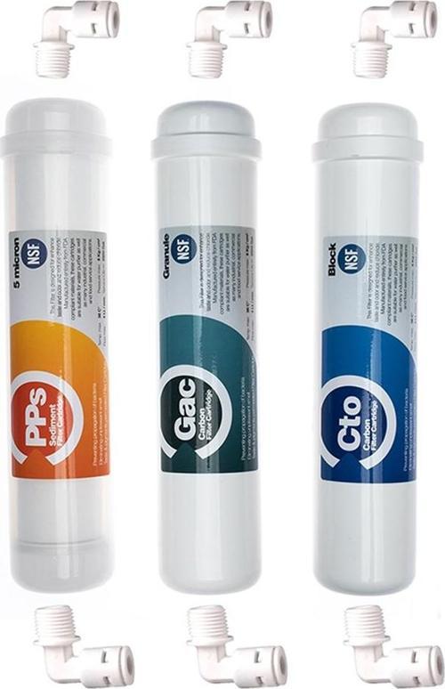 Aquaturk Su Arıtma Ihlas Aura Cebilon Plus 3'lü Filtre Seti Inline Sistem Eco Seri
