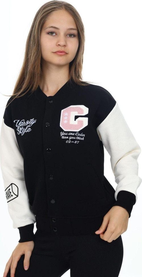 Angelos Gırls Kız Çocuk C Baskılı Kolej Tarz Ceket 7 -12 Yaş Wap7244