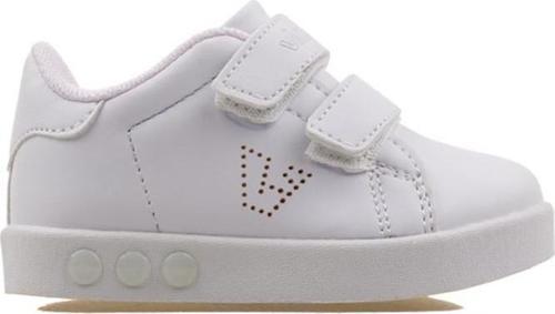 Beyaz Oyo Işıklı Unisex İlk Adım Bebe Sneaker
