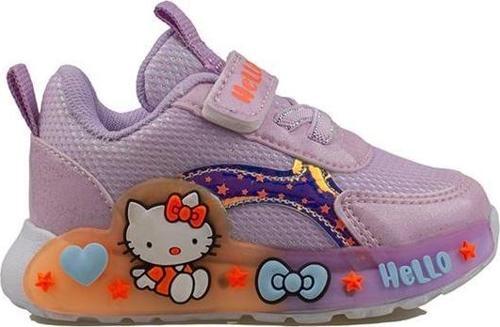 Lila Kız Çocuk Işıklı Bebe Sneaker