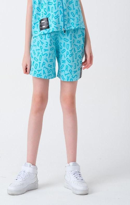 Angelos Gırls Kız Çocuk Harf Baskılı Şort 7-14 Yaş