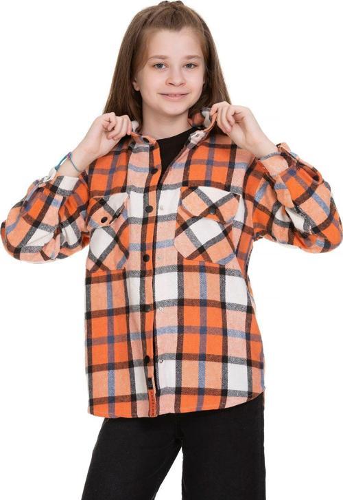 Angelos Gırls Kız Çocuk Ekose Gömlek 9-14 Yaş Lx148
