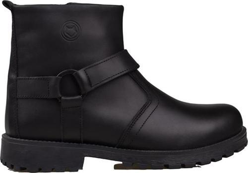 Siyah Hakiki Deri Unisex Bot