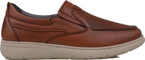 Taba Hafif Hakiki Deri Bağcıksız Casual Ayakkabı