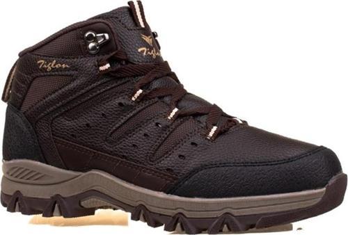 Kahverengi Erkek Kauçuk Lastik Trekking Bot