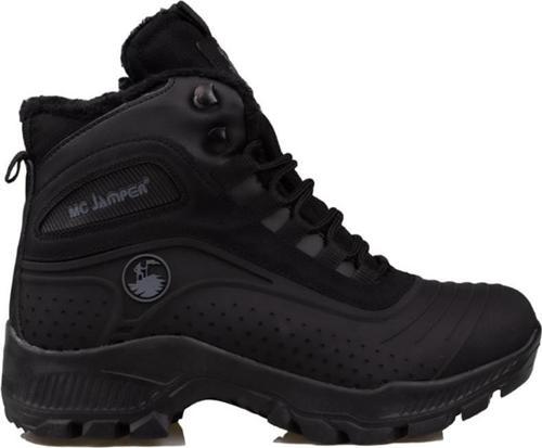 Siyah Kalın Taban Unisex Trekking Bot