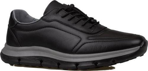 Siyah AeroFlex Hakiki Deri Erkek Casual Ayakkabı