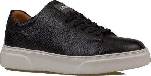 Siyah Tommy Erkek Deri Sneaker