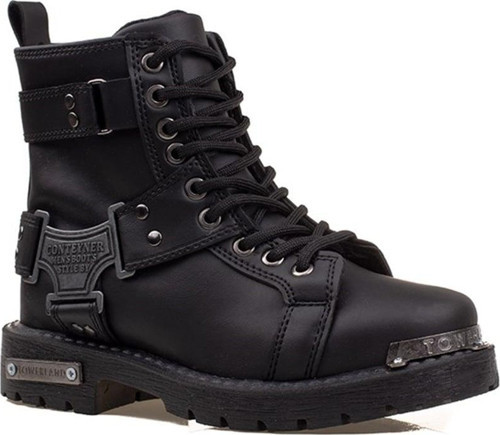 Siyah Unisex Suni Deri Siyah Spor Bot