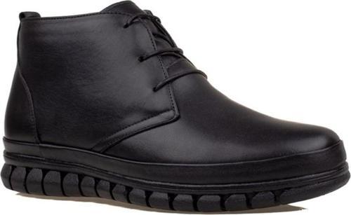 Siyah Guga Erkek Comfort Taban Yünlü Bot