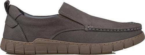 Füme Hakiki Nubuk Deri Bağcıksız Erkek Casual Ayakkabı