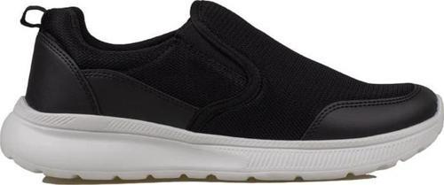 Siyah Alfa Erkek Bağcıksız Spor Ayakkabı