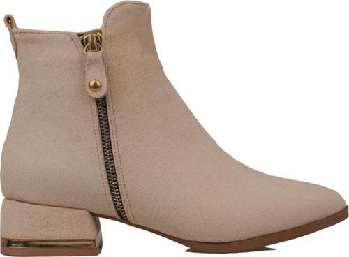 Krem Laura Kadın Süet Bot