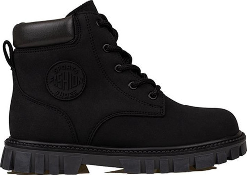 Siyah Unisex Kauçuk Kaymaz Taban Çocuk Bot