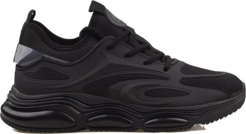 Siyah Cloud Erkek Kalın Taban Sneaker