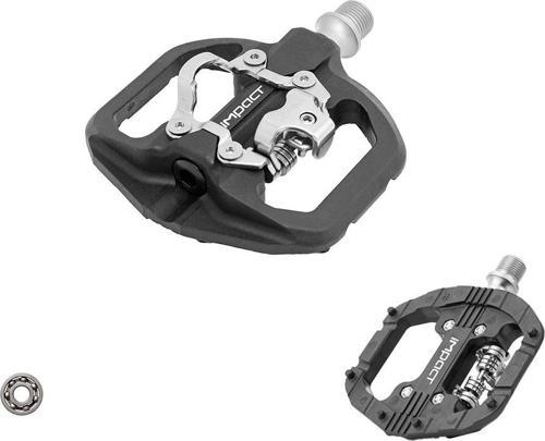 SHIZO Kilitli Alüminyum Bisiklet Pedalı Siyah Tek Rulmanlı PDL-230