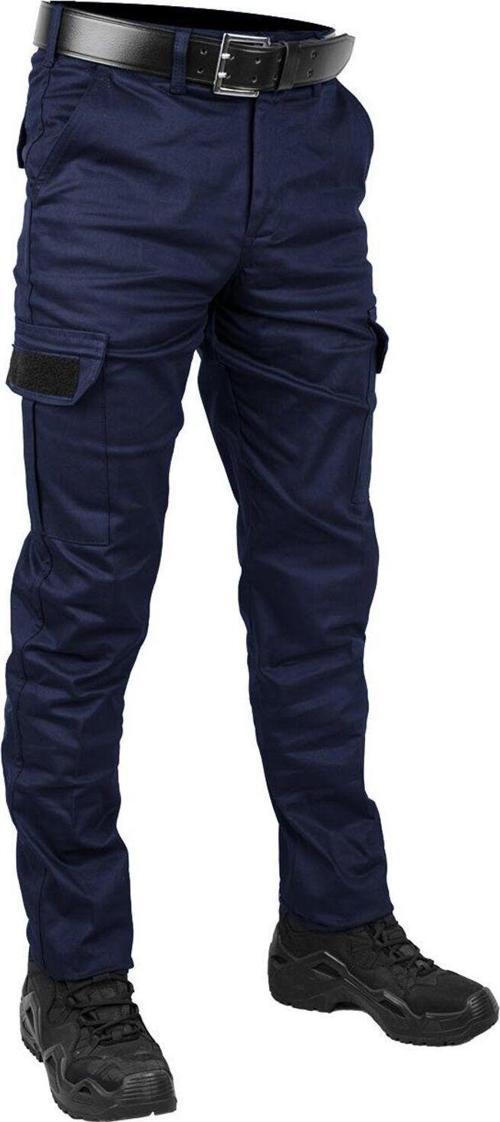 Lacivert Gabardin Likralı Kargo Pantolon