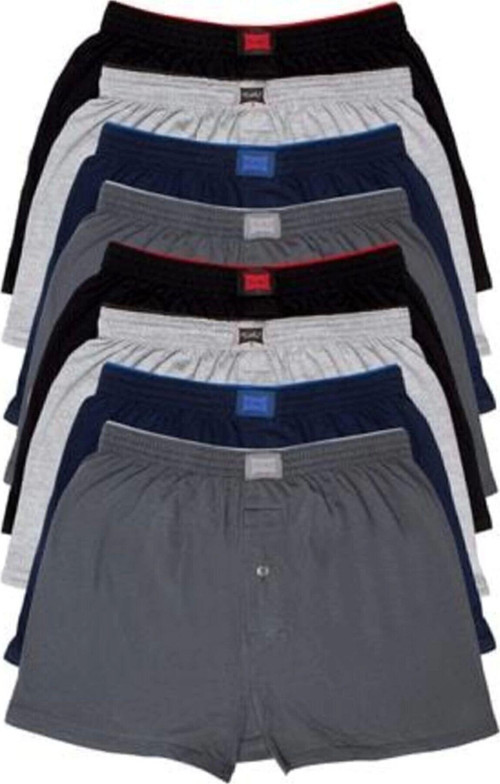 Erkek Düz Penye Boxer 6 Adet