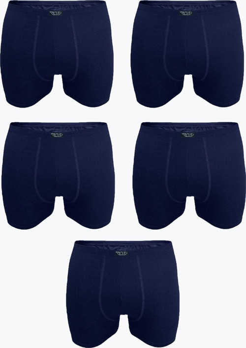 Erkek Lacivert 5 Li Likralı Yumuşak Bambu Boxer 5Ant1273