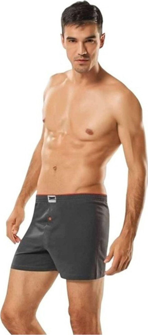 Erkek Penye Boxer - 6'Lı Paket | Füme