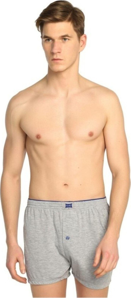 - Lavande Erkek Gri 5'Li Paket Penye Düğmeli Boxer