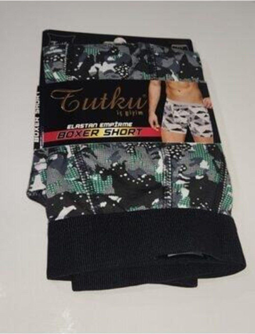 Erkek Lycralı Desenli Boxer 3 Lü Paket 119