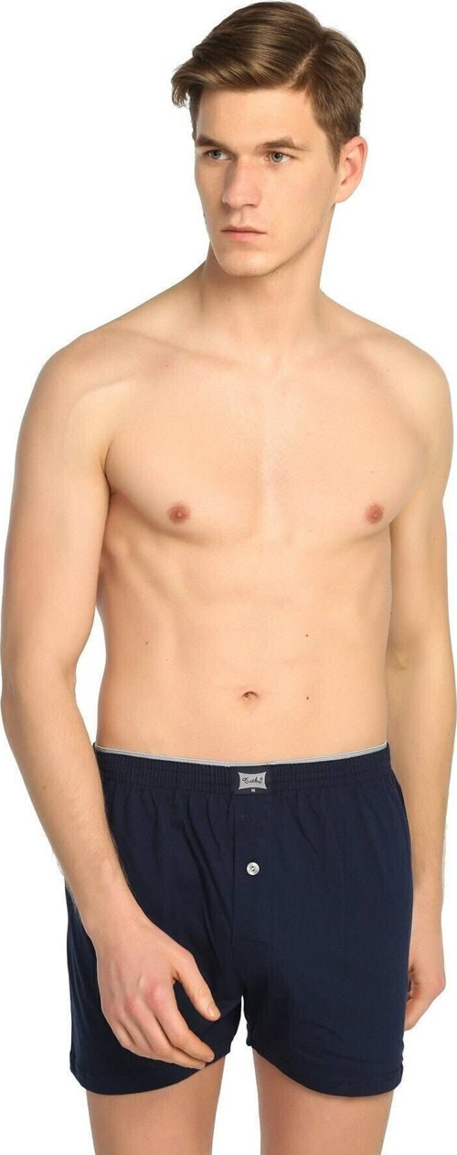 Erkek Paket Penye Düğmeli Boxer 6'Lı