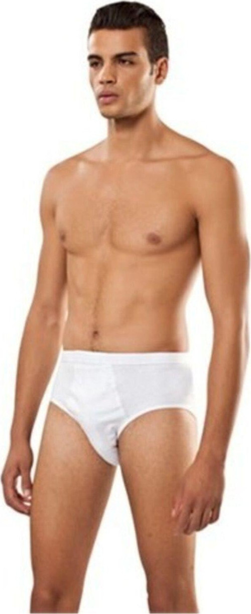 6'Lı Paket Erkek Slip Külot Beyaz