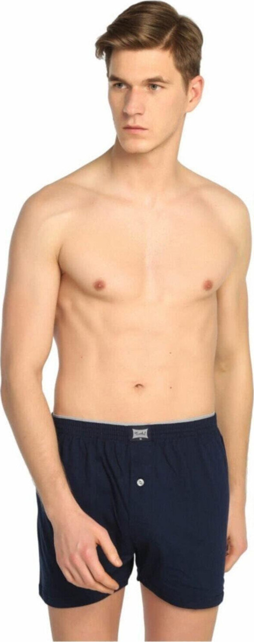 Erkek Penye Boxer 6'Lı Paket (Lacivert) %100 Pamuklu Yeni Sezon