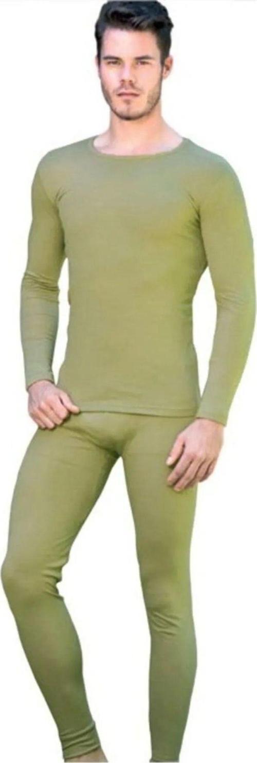 Erkek Askeri Haki Yeşil Termal İçlik Alt Üst Takım