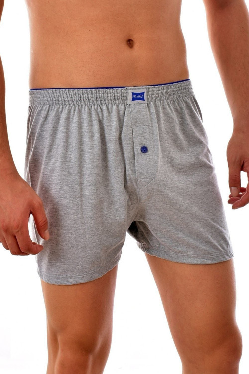 Penye Erkek Boxer 3'Lü Paket Gri