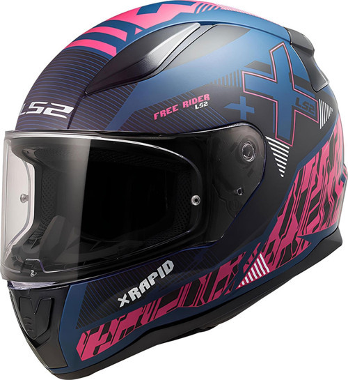 RAPID 2 XTREET MAT MAVİ-MOR KASK