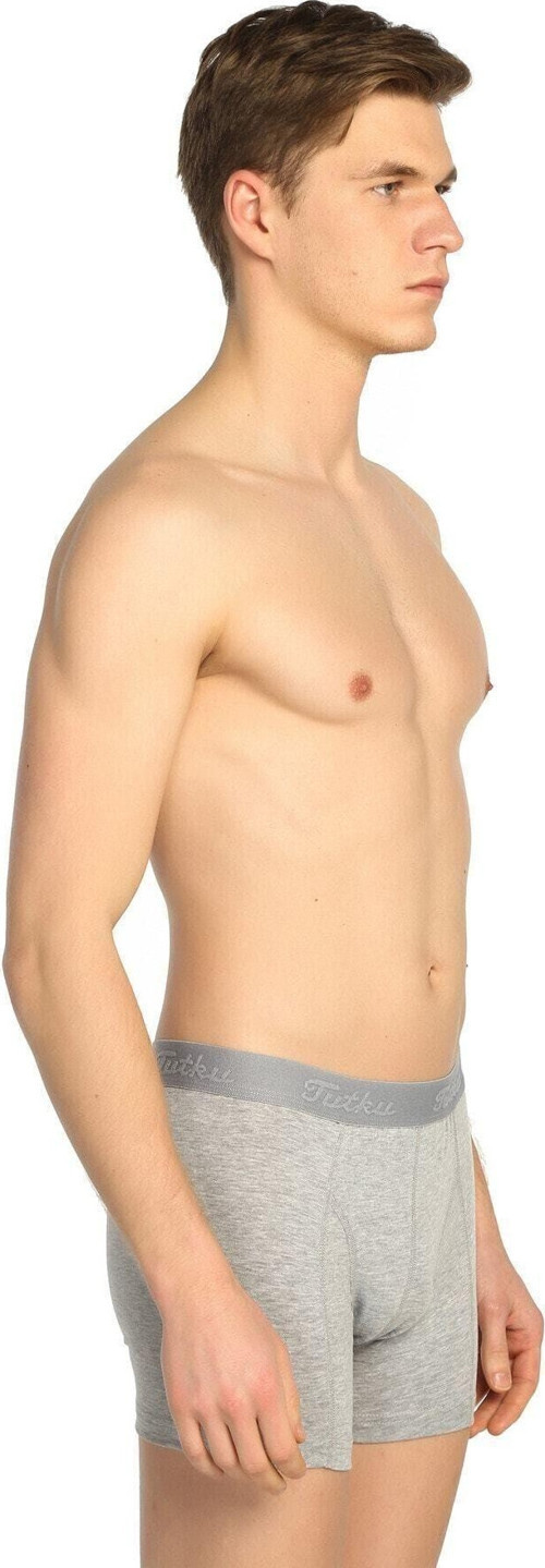 Erkek Gri 10'Lu Paket Likralı Boxer Elf568T0114Ccm10