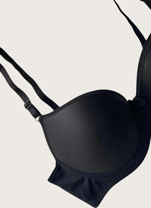 Aria's Closet Mikro Kumaş Push Up Dolgulu Balenli Günlük Tek Destekli Sütyen