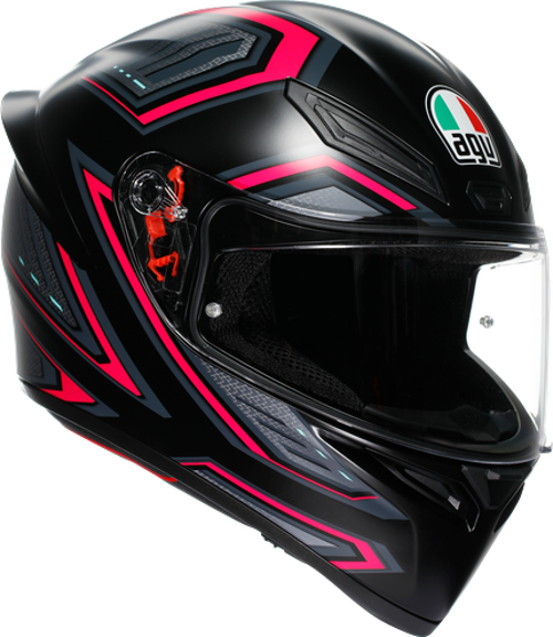 KASK/K1 S E2206 SLING MATT BLACK PINK CONFİGURATİON