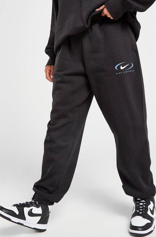Sportswear Phoenix Fleece Oversize High Rise Pants Kadın Oversize Yüksek Belli Şardonlu Eşofman Altı Siyah
