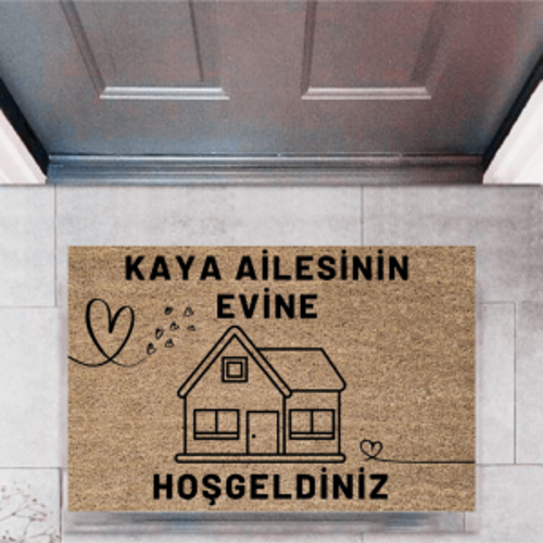 Kapı Önü Paspası Dekoratif Dijital Baskı Kişiye Özel P-2443