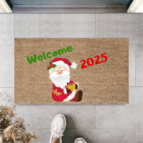 Kapı Önü Paspası Yeni Yıl 2025 Özel Tasarım Model 72