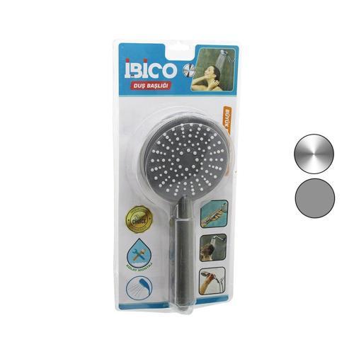BÜYÜK BOY YUVARLAK=11CM DUŞ BAŞLIK KADEMELİ VAKUMLU KROM-GRİ GÖVDE-- BEYAZ-GRİ ZEMİN - İĞNESAP:14CM (5060)