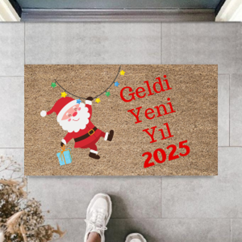 Kapı Önü Paspası Yeni Yıl 2025 Özel Tasarım Model 65