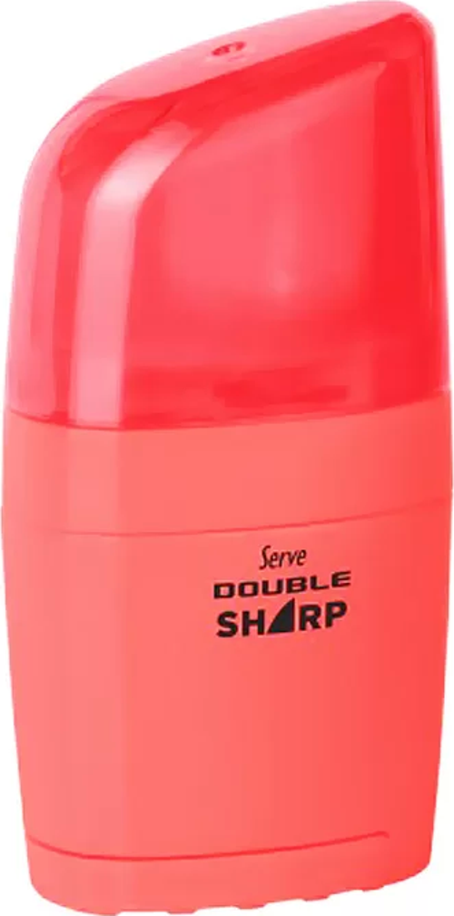 DOUBLE SHARP SİLGİLİ KALEMTRAŞ KIRMIZI