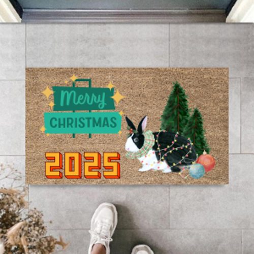 Kapı Önü Paspası Yeni Yıl 2025 Özel Tasarım Model 130