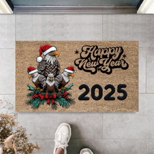 Kapı Önü Paspası Yeni Yıl 2025 Özel Tasarım Model 170