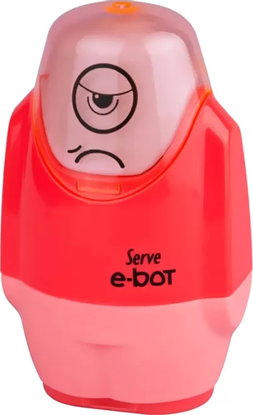 E-BOT SİLGİLİ KALEMTRAŞ KIRMIZI